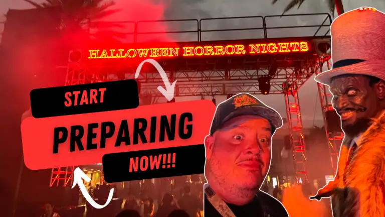 Thumbnail showing Dr. Oddfellow with Halloween Horror Nights fan.